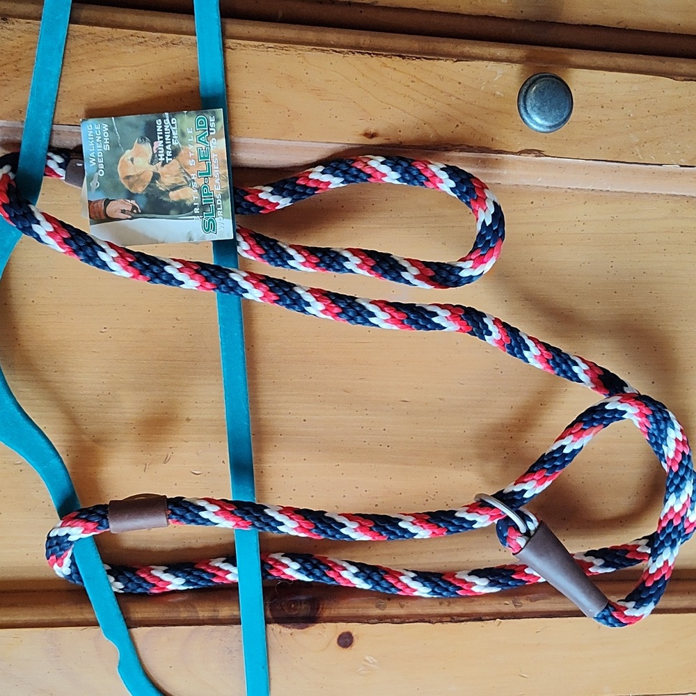 Patriotic doggy slip lead